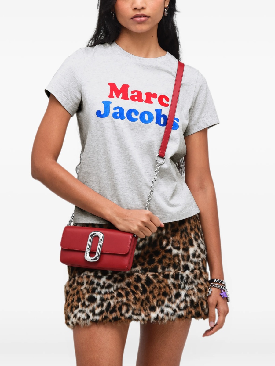 Geanta plic Marc Jacobs rosie din piele - Img 2