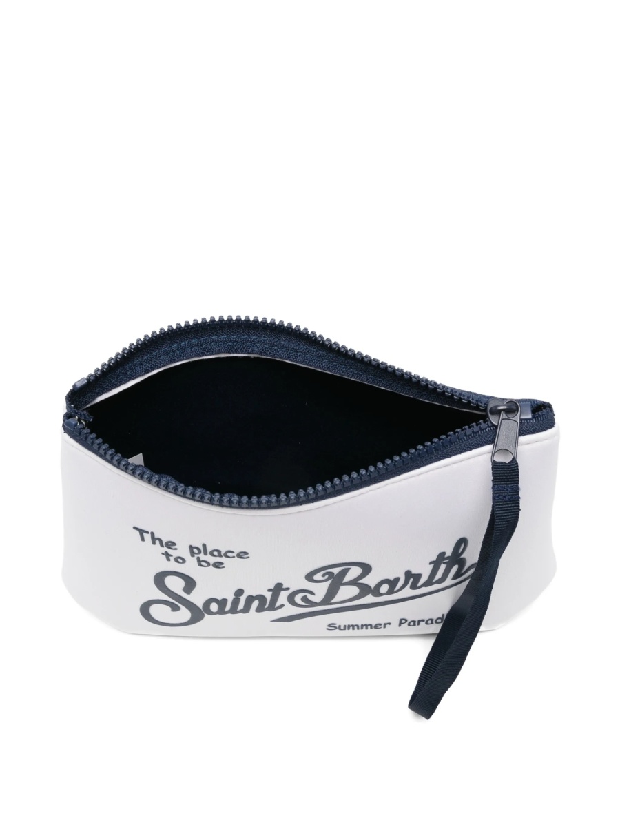 Geanta plic Mc2 Saint Barth alba din cauciuc sintetic si polyester - Img 3