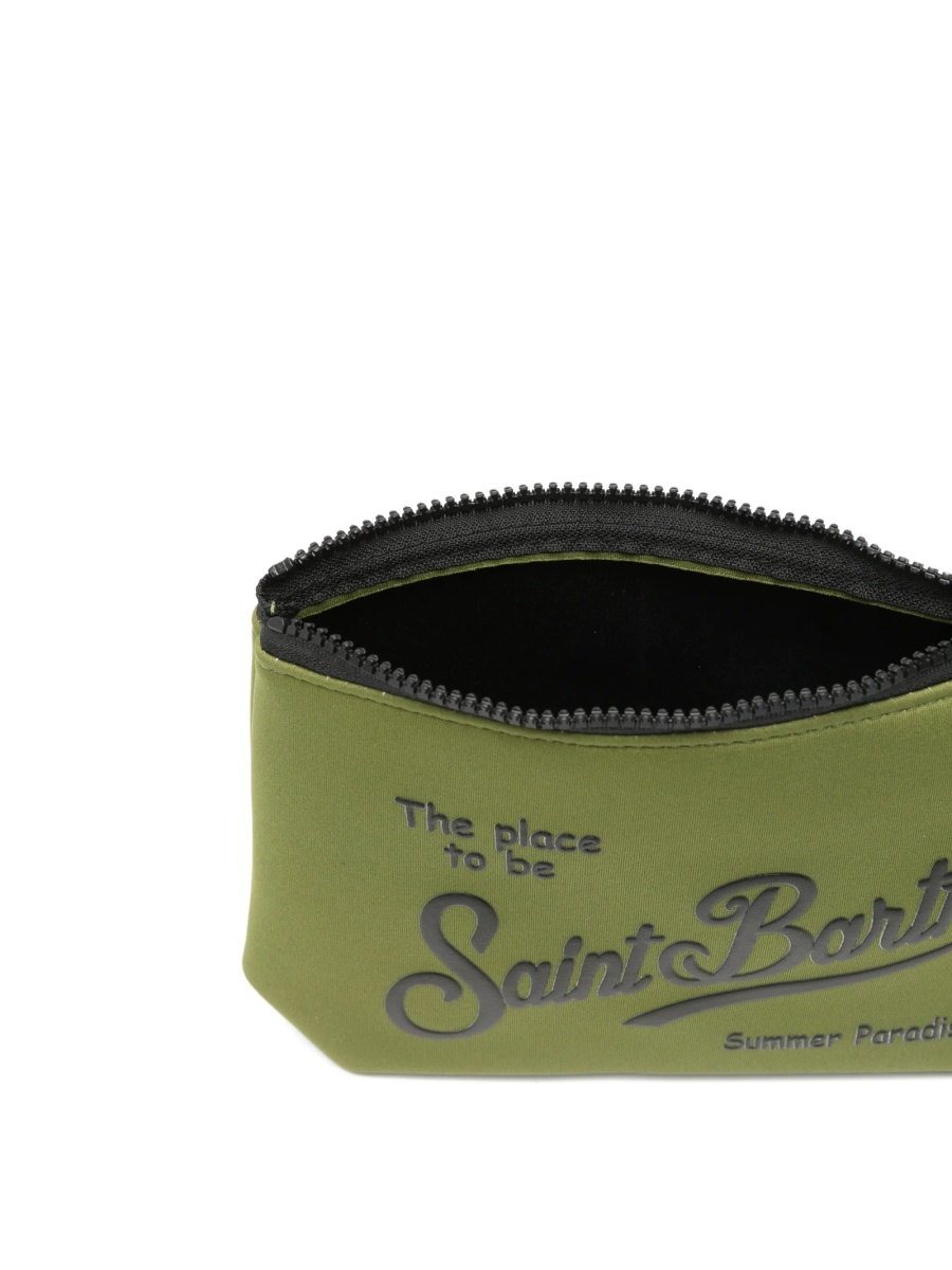 Geanta plic Mc2 Saint Barth verde din polyester si cauciuc sintetic - Img 5