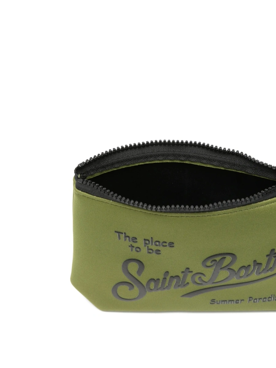 Geanta plic Mc2 Saint Barth verde din polyester si cauciuc sintetic - Img 5