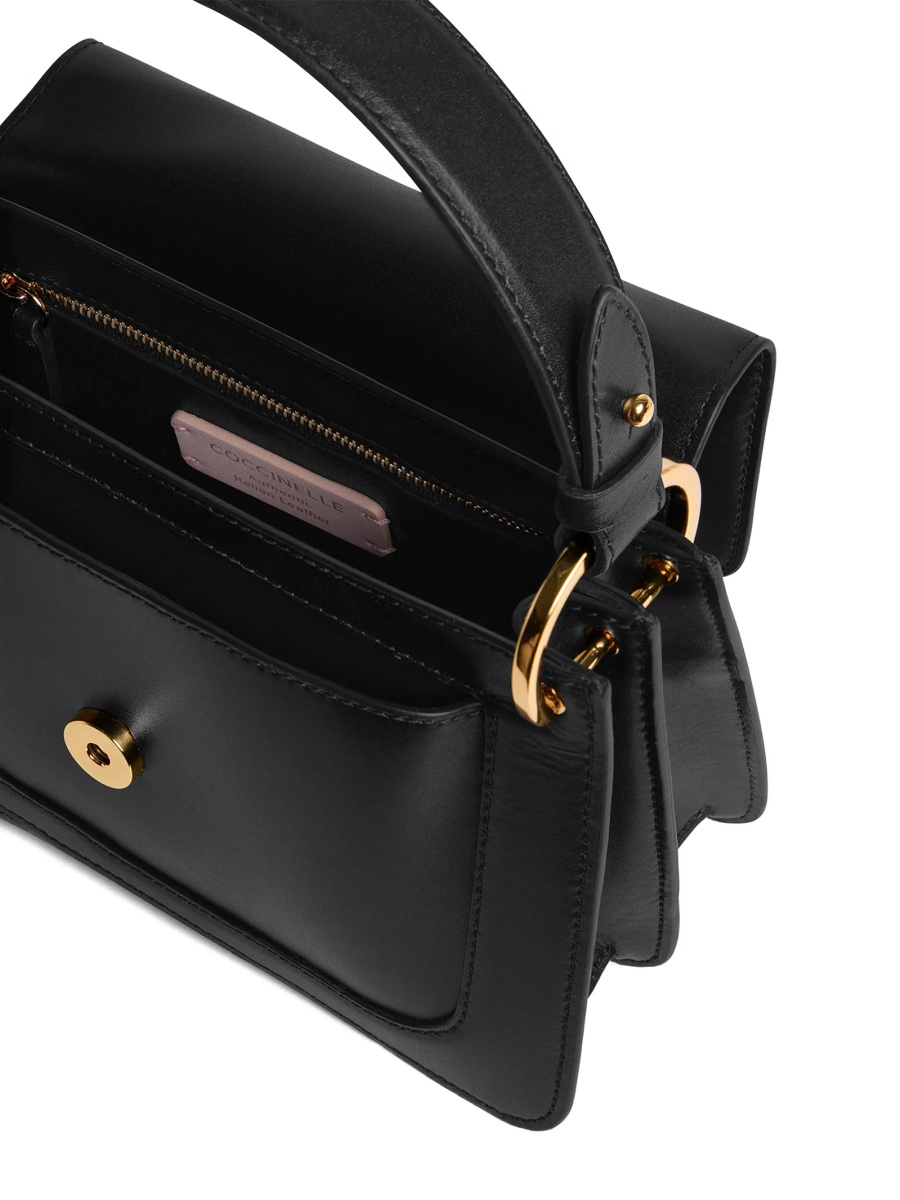 Geanta tip postas Coccinelle neagra din piele - Img 3