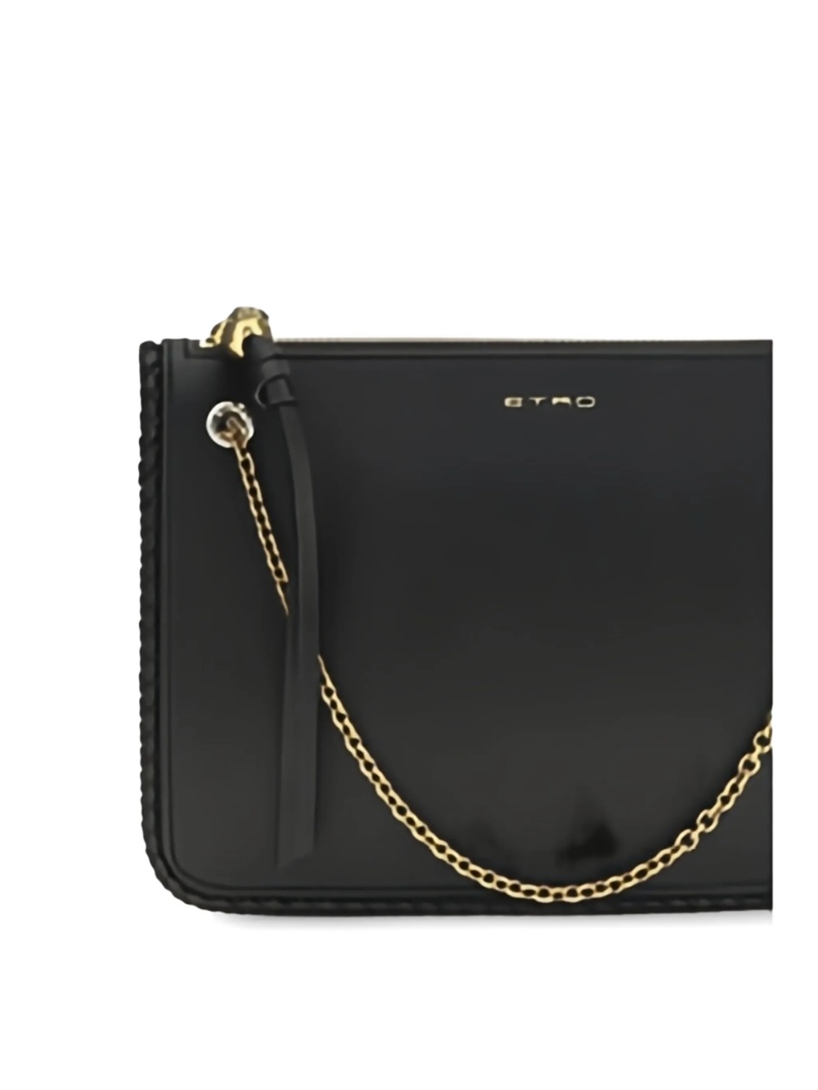 Geanta tip postas ETRO neagra din piele - Img 4