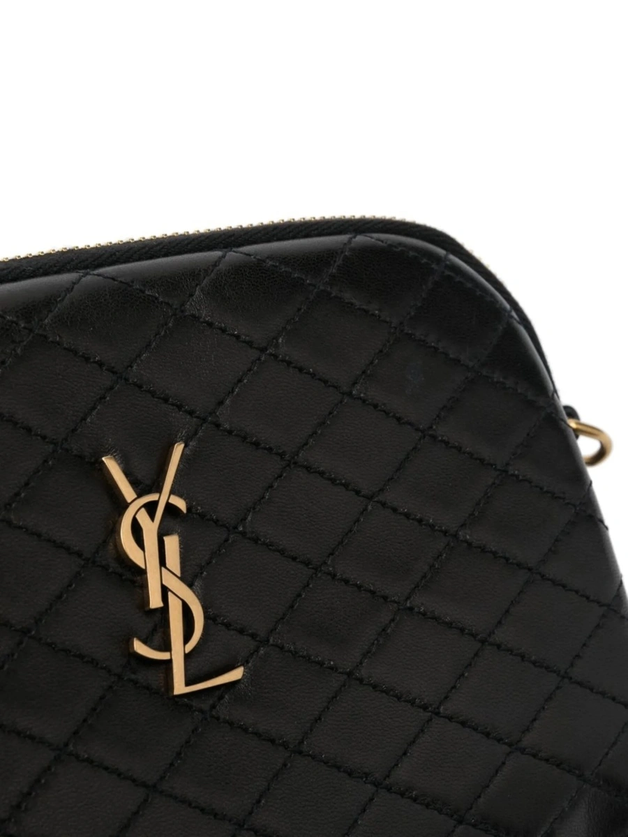 Geanta tip postas Saint Laurent neagra din piele - Img 4