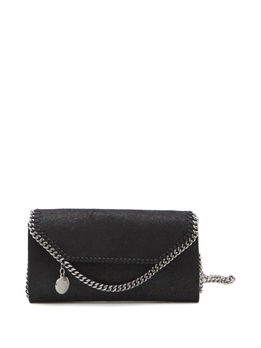 Geanta tip postas Stella McCartney falabella neagra din polyester - Img 2