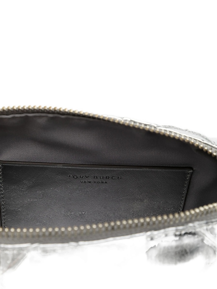 Geanta tip postas Tory Burch fleming argintie din piele - Img 5