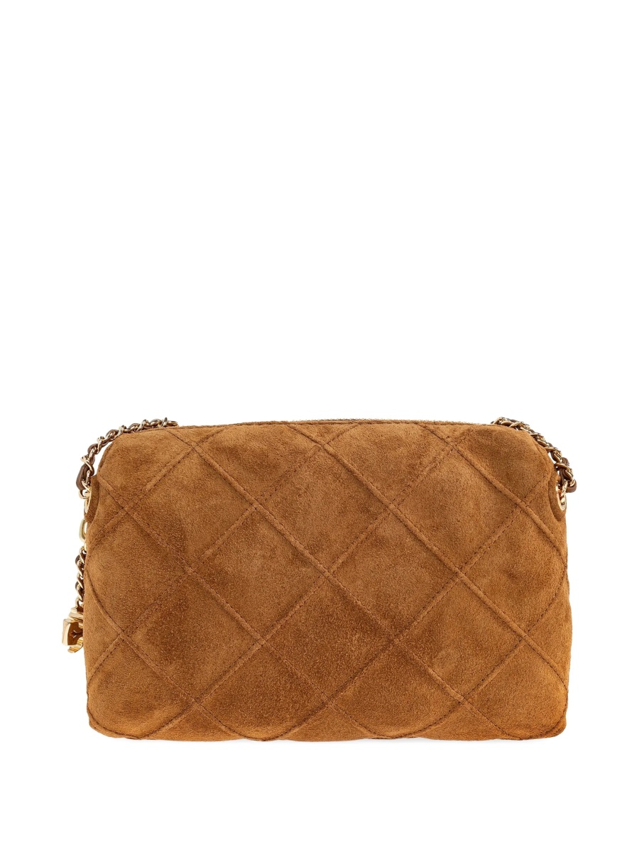 Geanta tip postas Tory Burch maro din piele intoarsa - Img 3