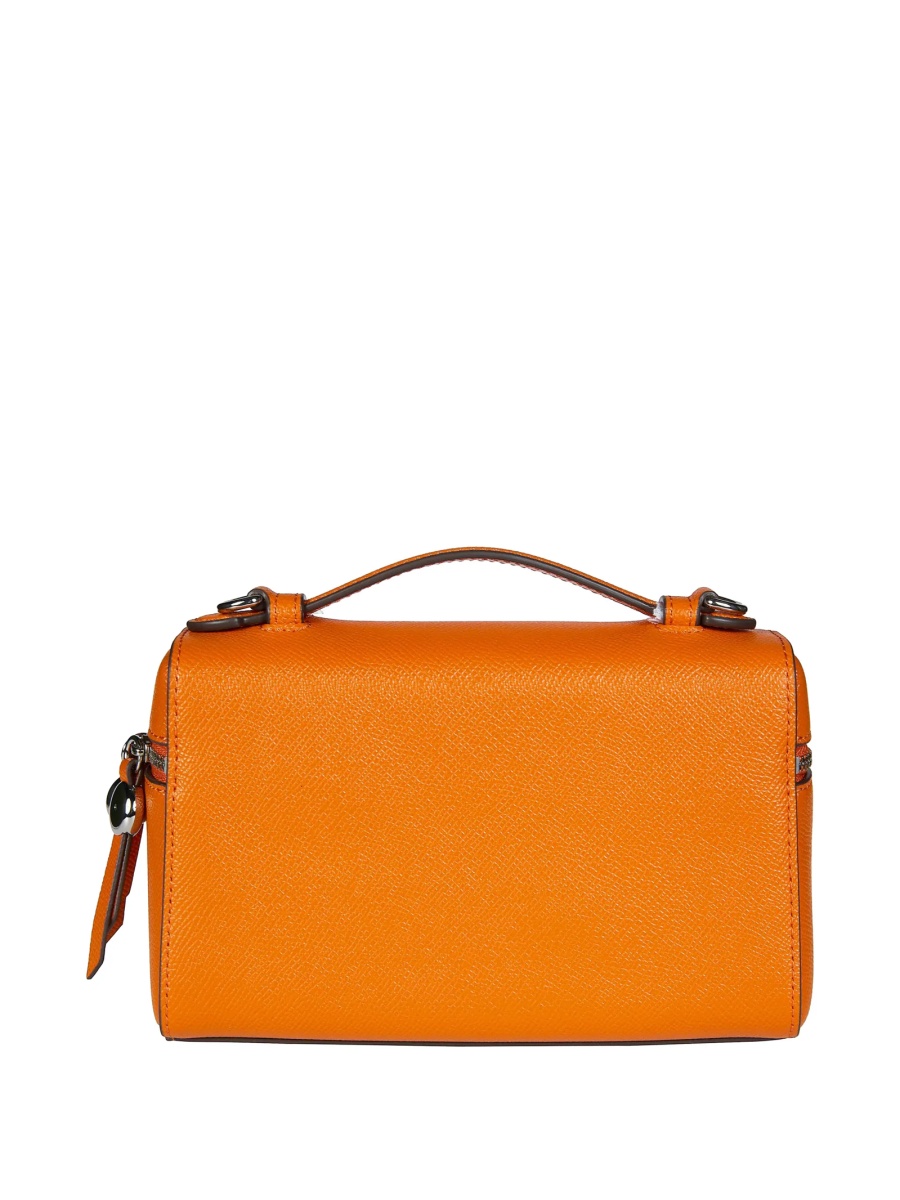 Geanta tip postas Tory Burch portocalie din piele - Img 2