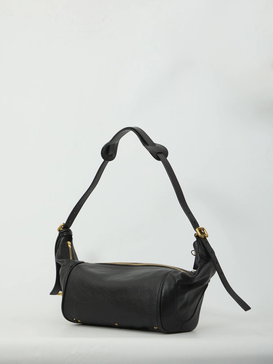 Genti Grained Leather Paddington Crossbody Bag - Img 2