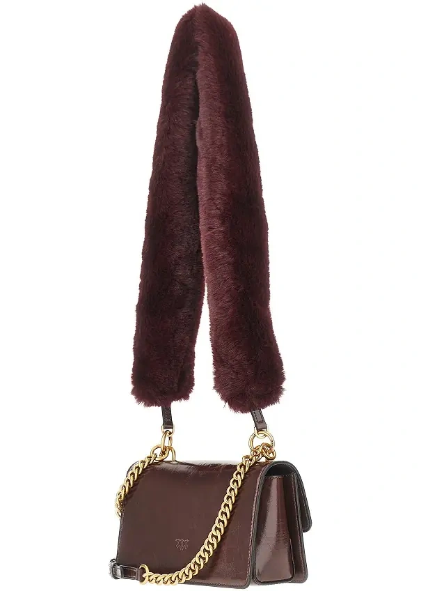 Genti 'Love One' bag with faux fur strap - Img 2