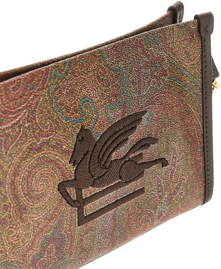 Genti Paisley pouch with Pegaso patch - Img 4