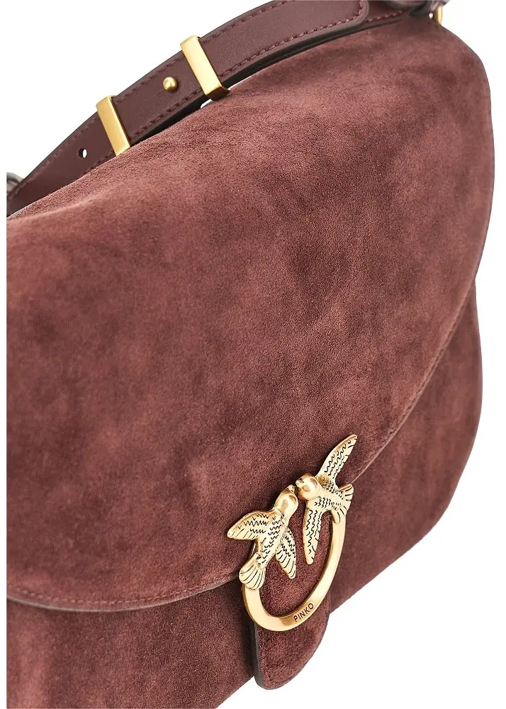 Genti Suede leather medium Love Bag Satchel bag - Img 4