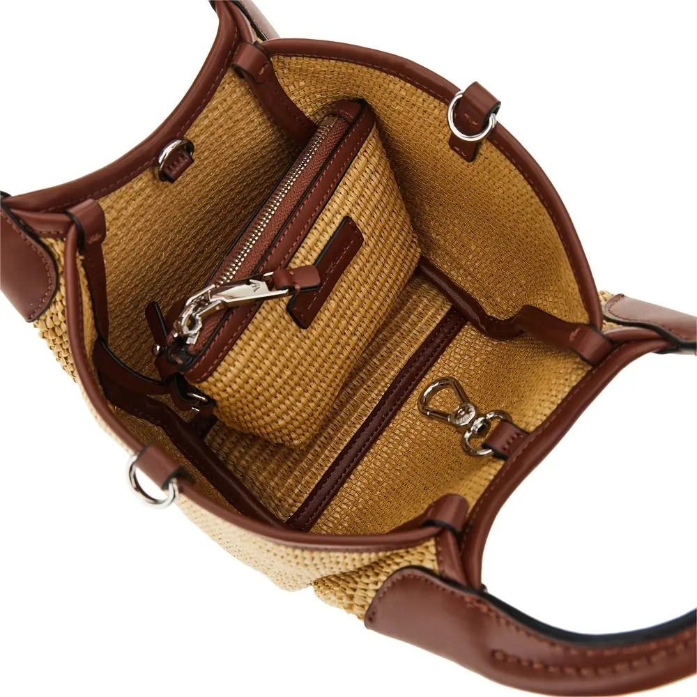 Genti Synthetic raffia mini shopping bag - Img 3