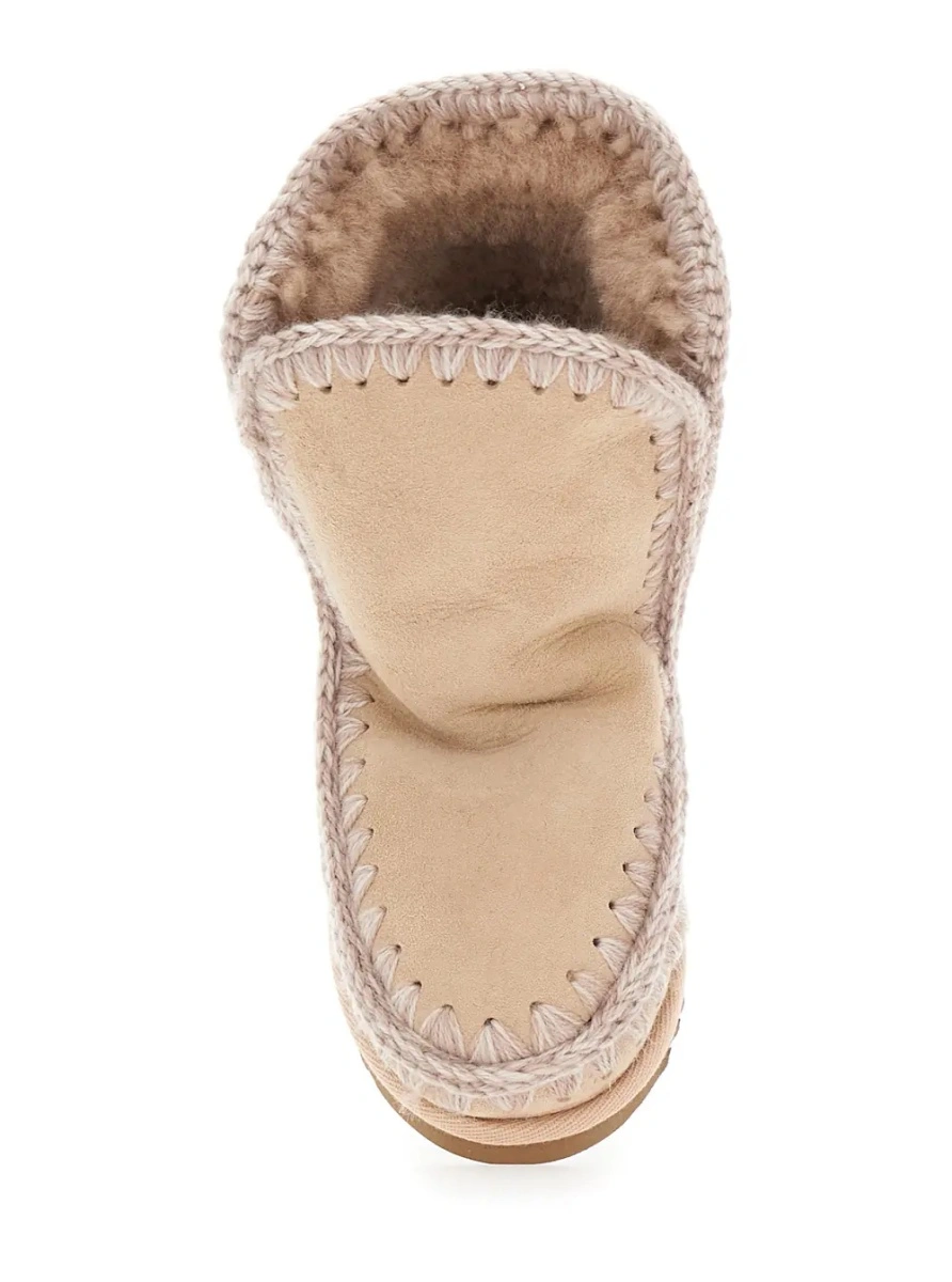 Ghete MOU KIDS roze din piele intoarsa - Img 4