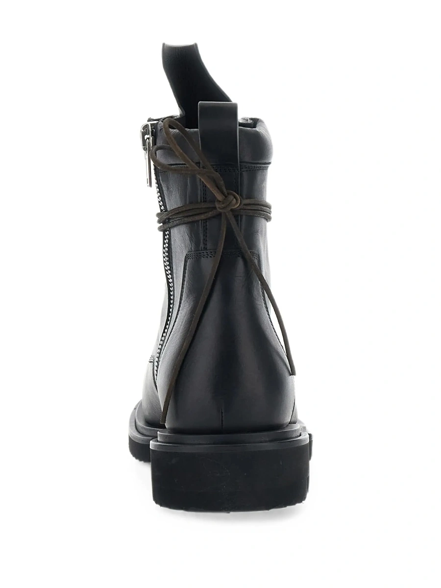 Ghete Rick Owens negre din piele 'Gabe' - Img 6