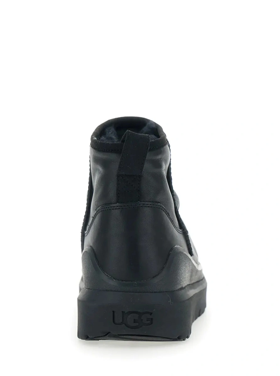 Ghete UGG negre din piele 'Heritage Utility' - Img 4