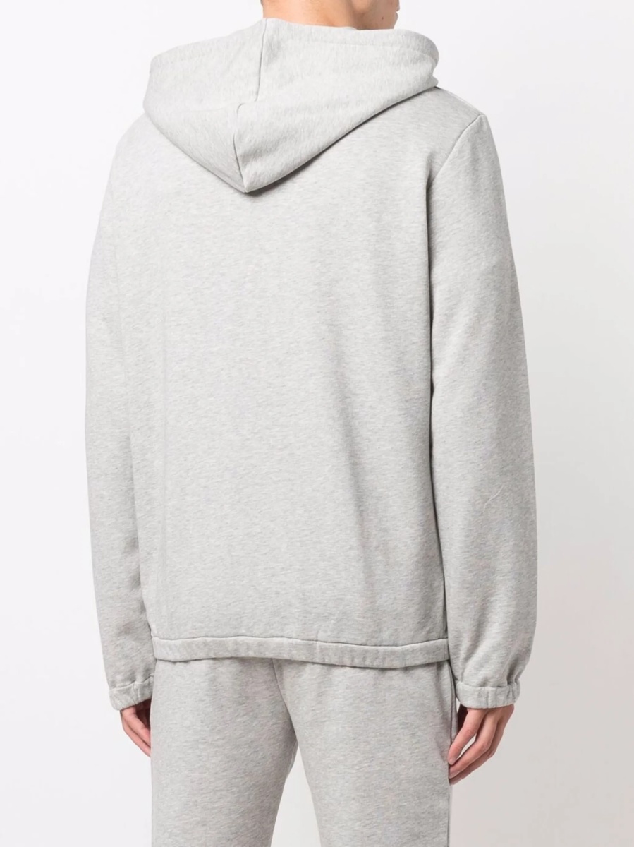 Hanorac Alexander McQueen gri din bumbac - Img 4