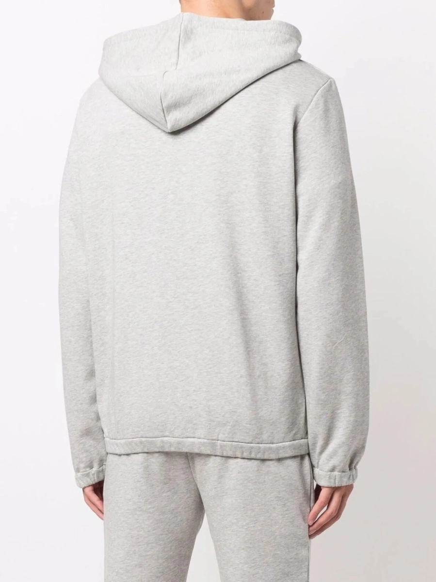 Hanorac Alexander McQueen gri din bumbac - Img 4