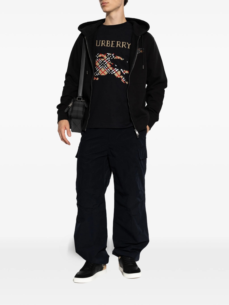 Hanorac Burberry negru din bumbac - Img 2