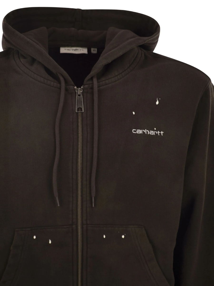 Hanorac Carhartt maro din bumbac - Img 4