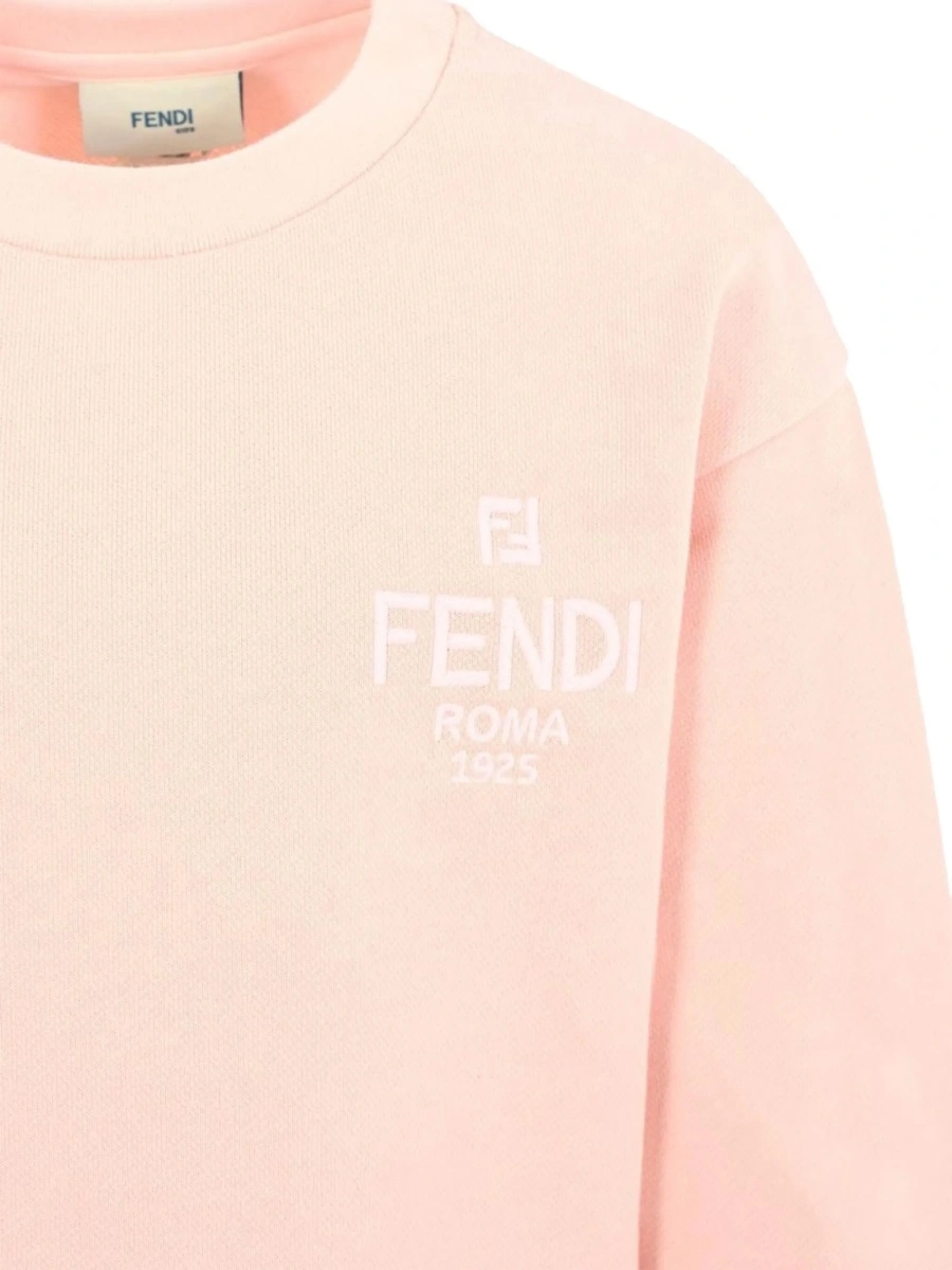 Hanorac Fendi roz din material textil - Img 3