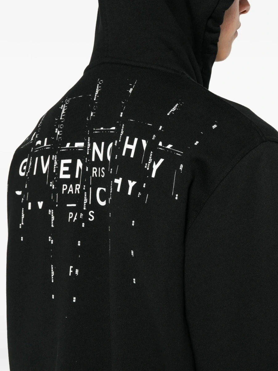 Hanorac Givenchy negru din bumbac - Img 7