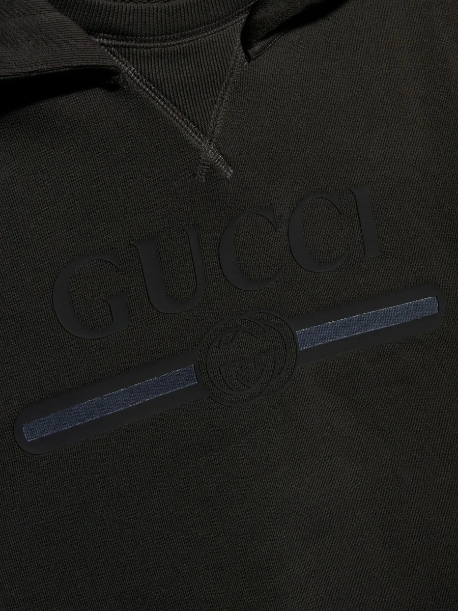 Hanorac Gucci gri din bumbac - Img 5