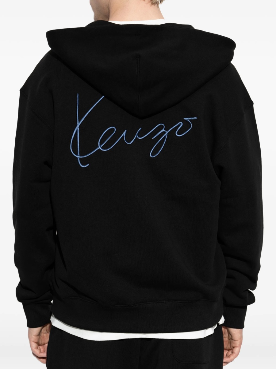 Hanorac Kenzo negru din bumbac - Img 4
