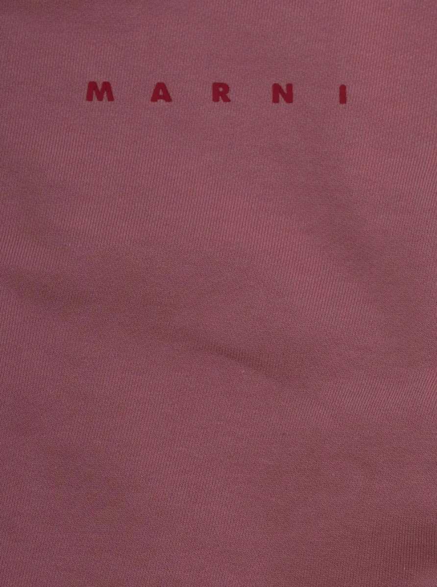 Hanorac Marni roz din bumbac - Img 3