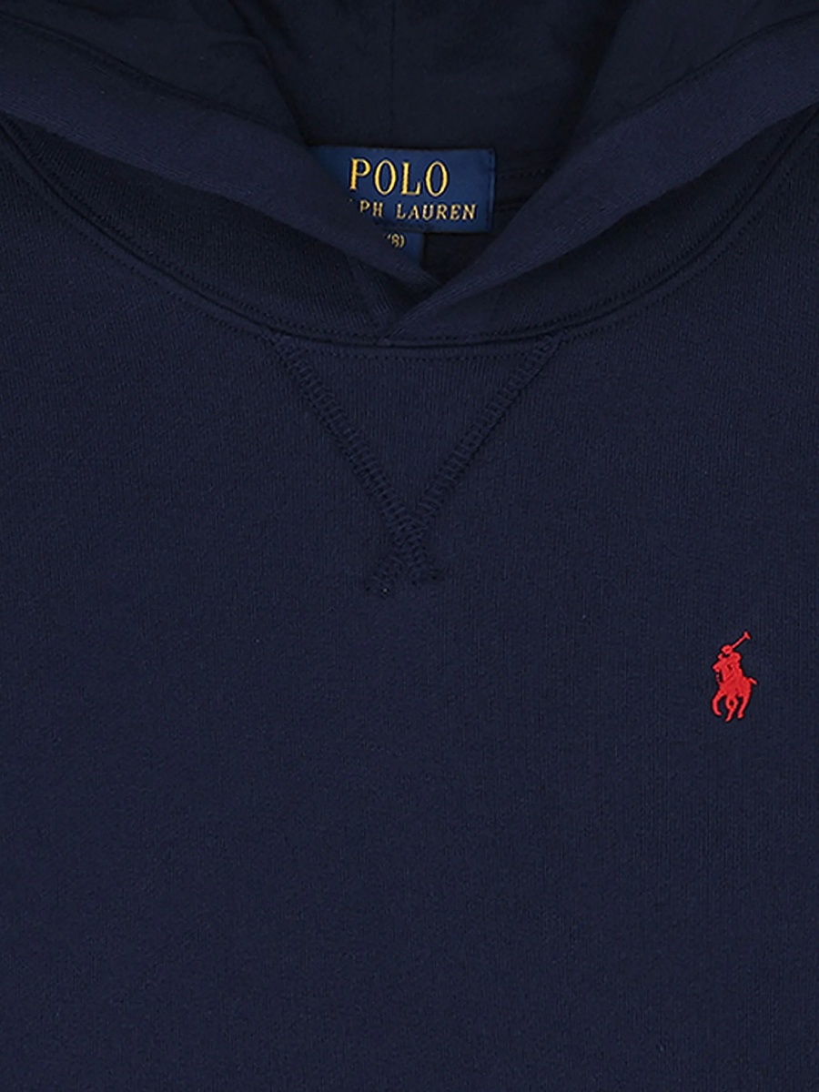 Hanorac Ralph Lauren albastru din polyester si bumbac - Img 3