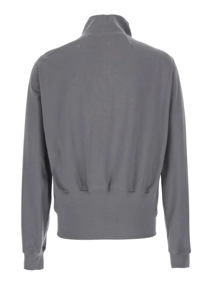 Hanorac Rick Owens gri din bumbac 'BAUHAUS JOGGER' - Img 2
