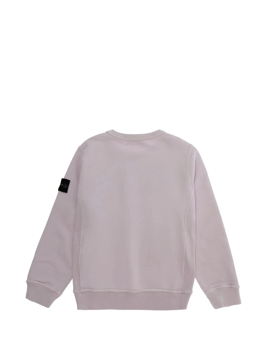 Hanorac Stone Island roz din bumbac - Img 4