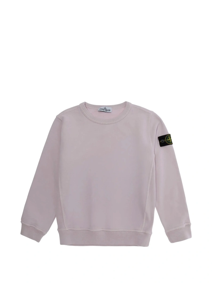 Hanorac Stone Island roz din bumbac - Img 6