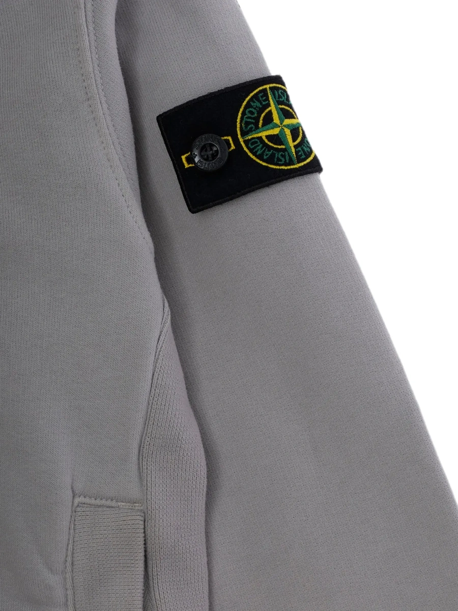Hanorac Stone Island roz din bumbac - Img 5