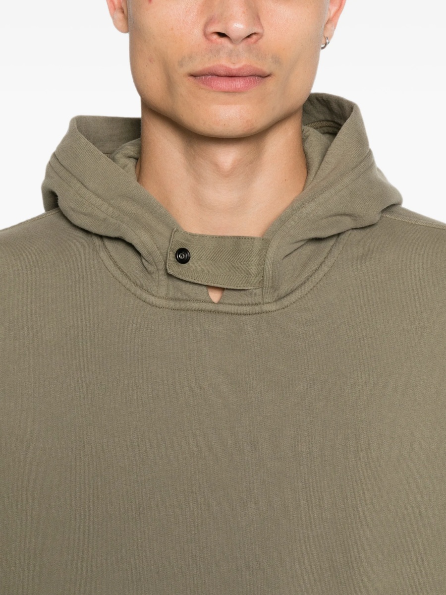 Hanorac Stone Island verde din bumbac - Img 5