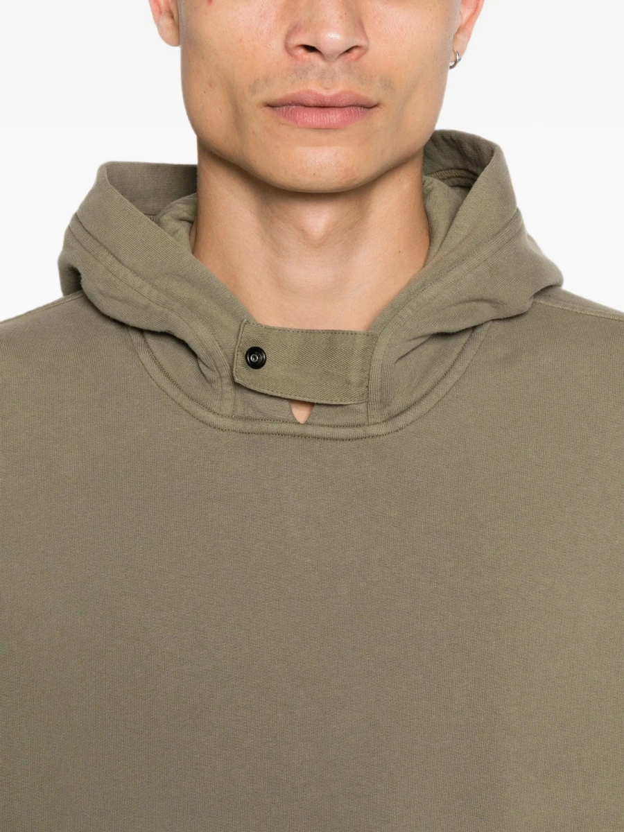 Hanorac Stone Island verde din bumbac - Img 5