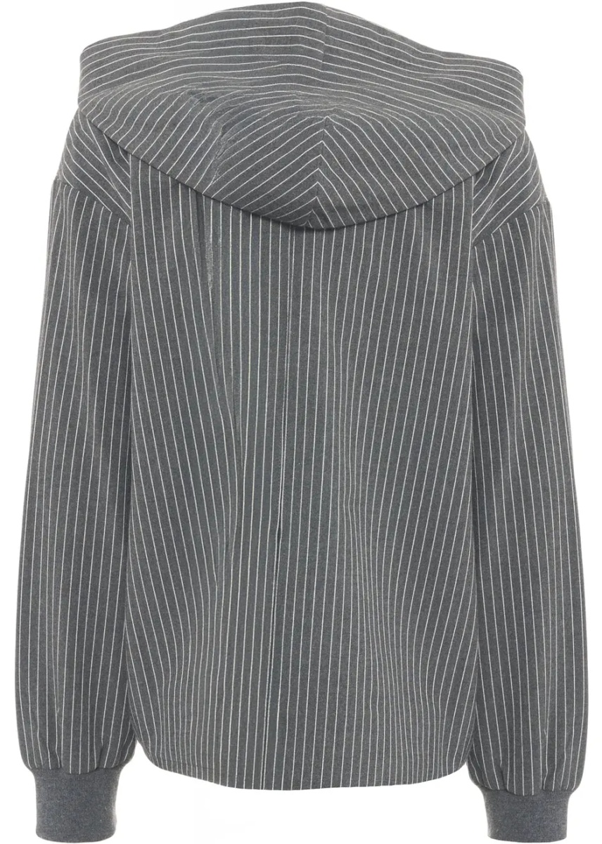 Hanorace Hooded jacket with pinstripes - Img 3