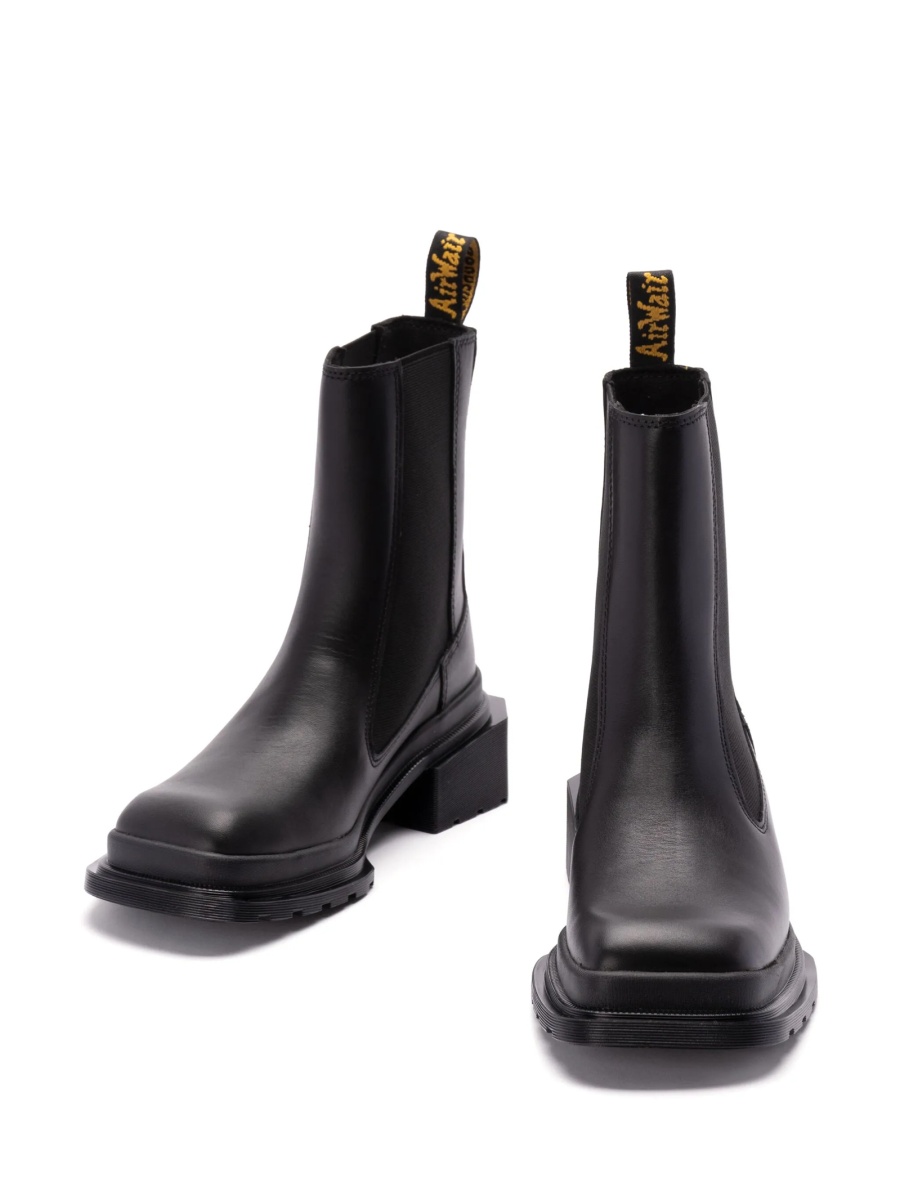 Incaltaminte Dr. Martens neagra din elastan si piele - Img 4
