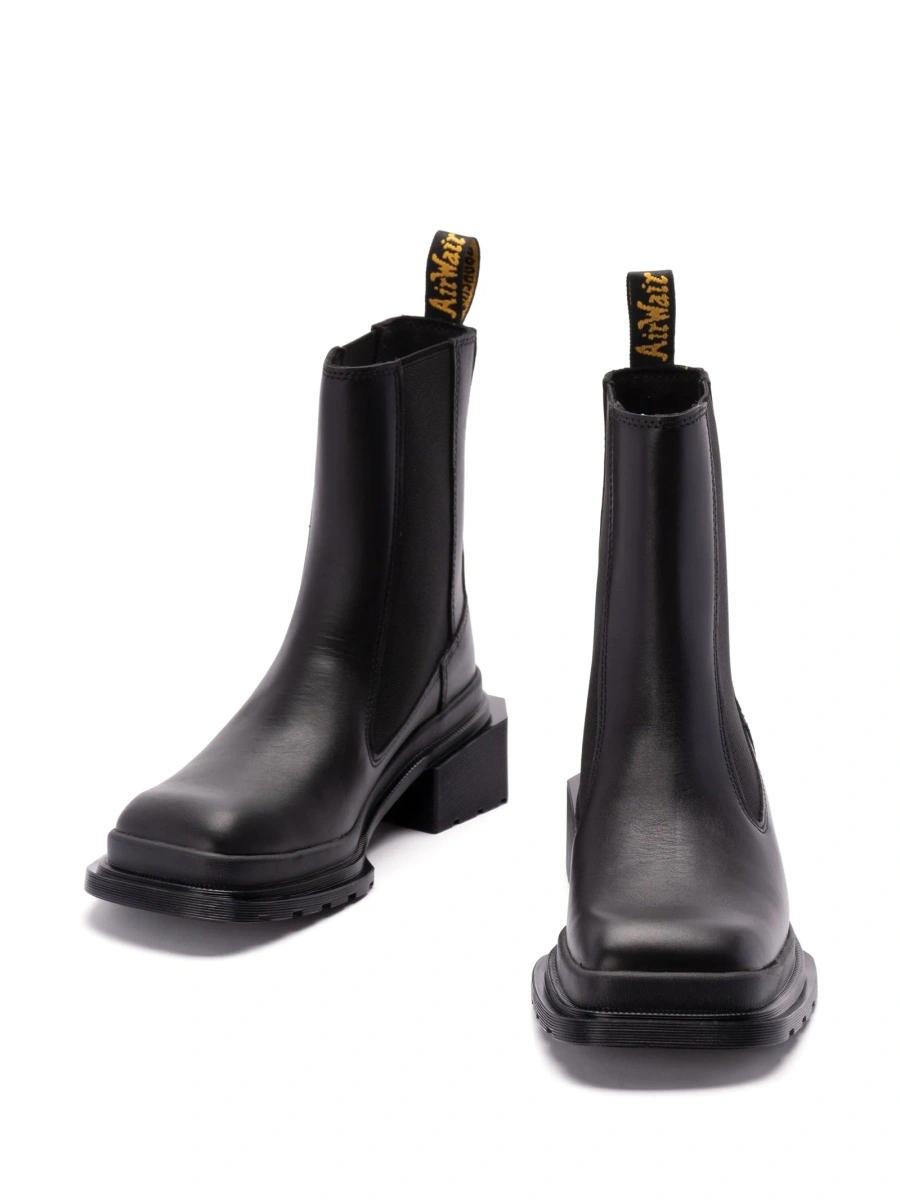 Incaltaminte Dr. Martens neagra din elastan si piele - Img 4