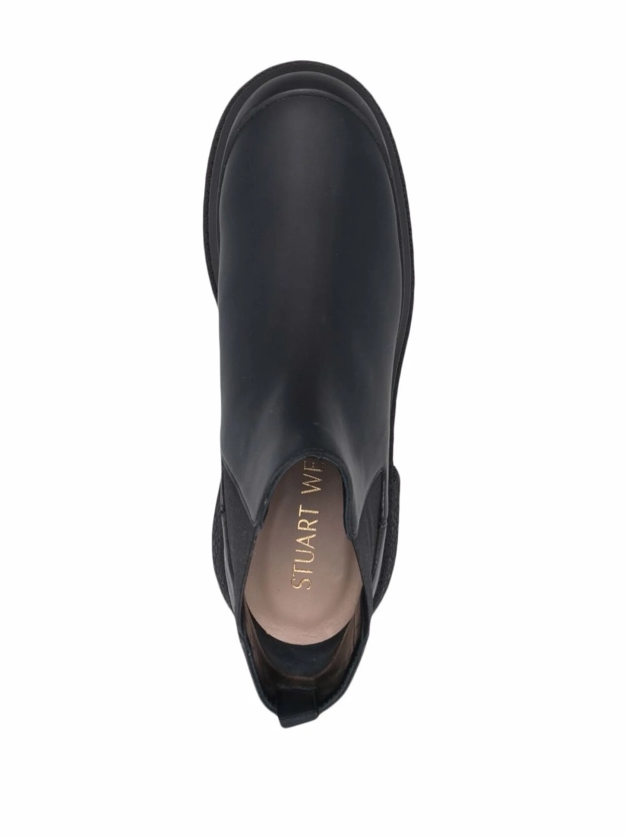 Incaltaminte Stuart Weitzman neagra din piele - Img 4