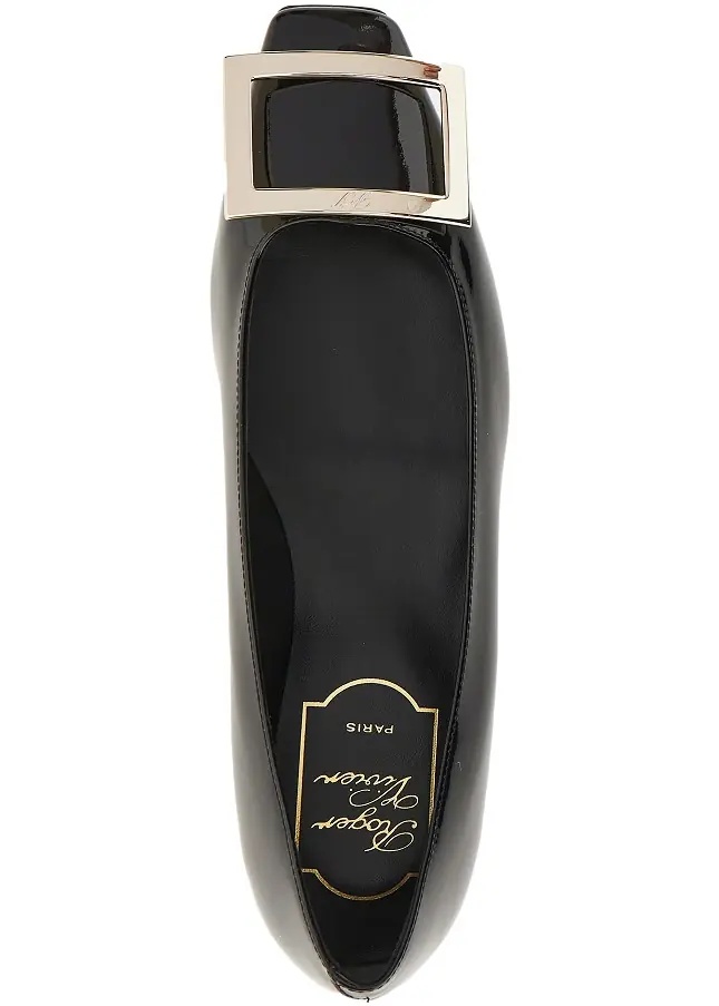 Incaltaminte 'Trompette' patent leather ballet flats - Img 4