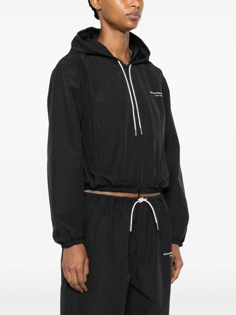 Jacheta Alexander Wang neagra din poliamida si bumbac - Img 3