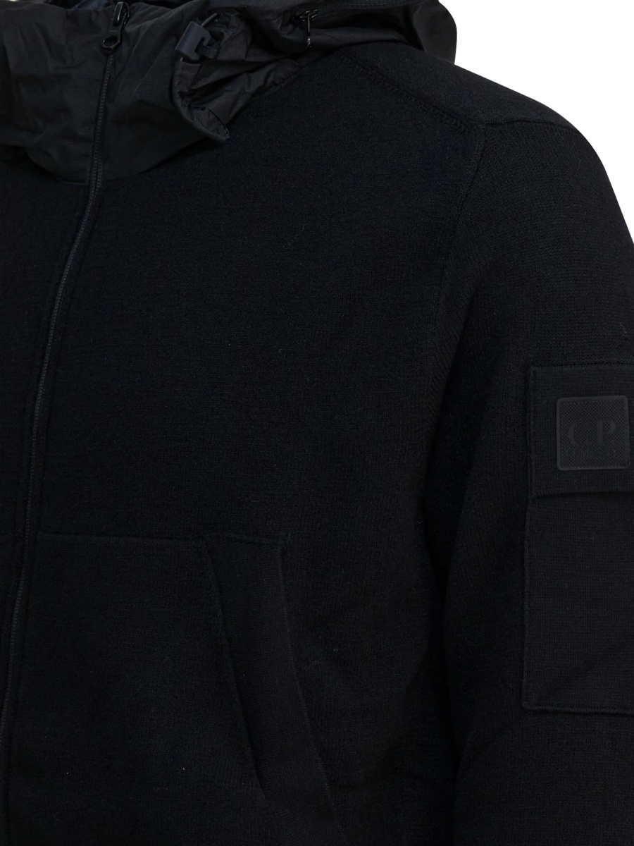Jacheta C.P. Company neagra din lana si polyester - Img 5