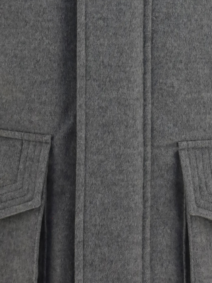 Jacheta Cashmere Jacket with zip and buttons - Img 5