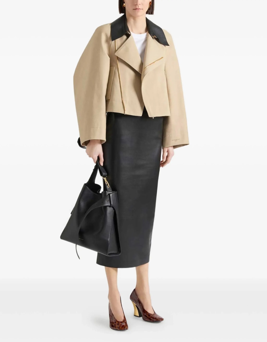 Jacheta Cropped Cotton and Wool Caban - Img 2