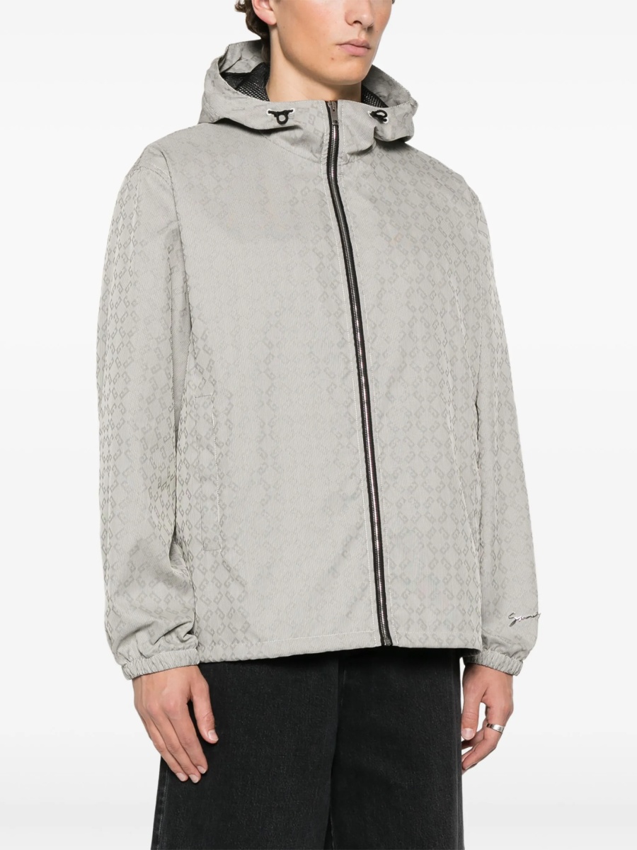 Jacheta Givenchy alba din poliamida si bumbac - Img 3