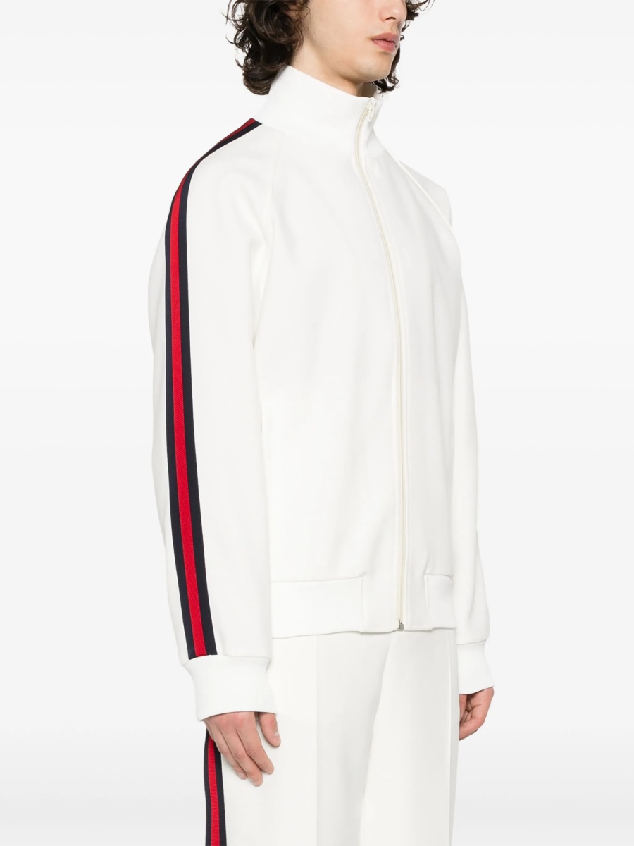 Jacheta Gucci alba din polyester si vascoza - Img 3