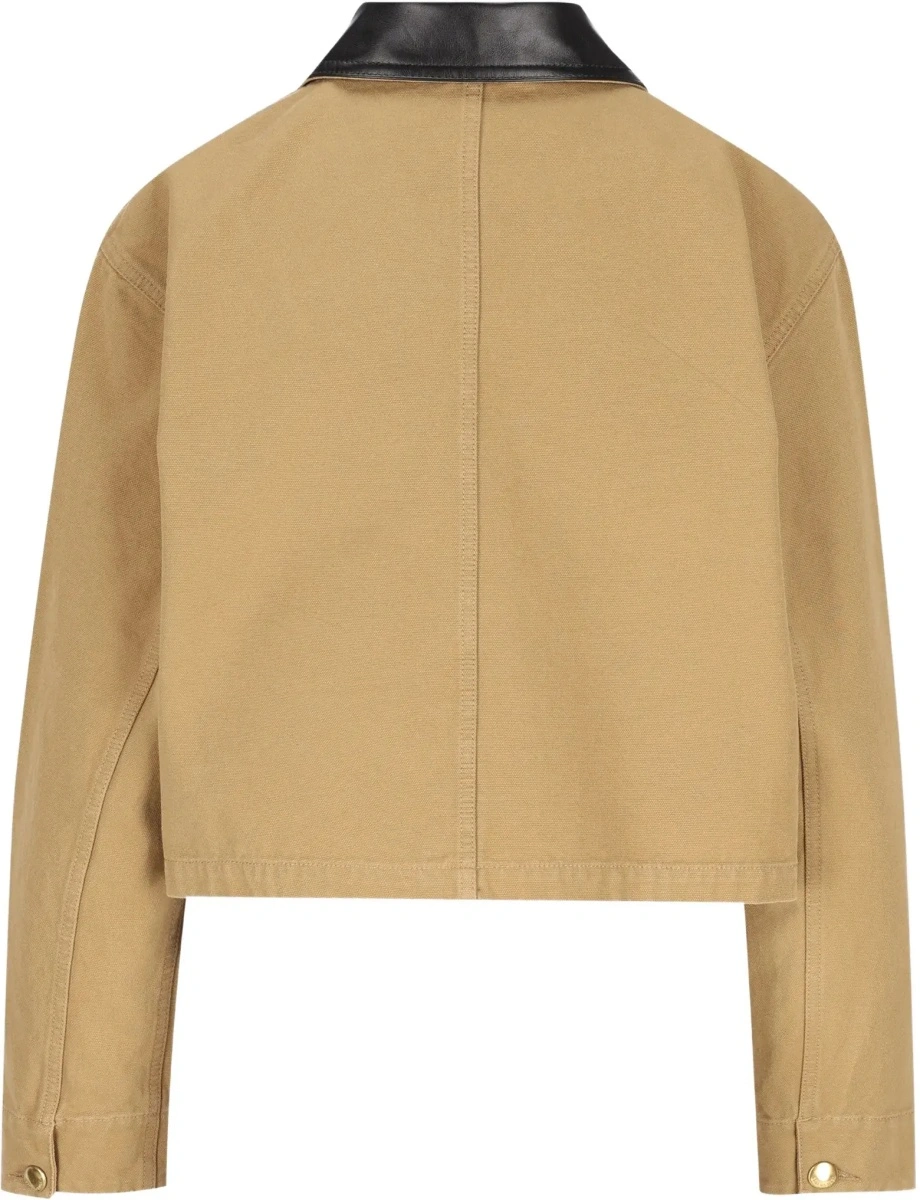 Jacheta Heavy cotton cropped Jacket - Img 4
