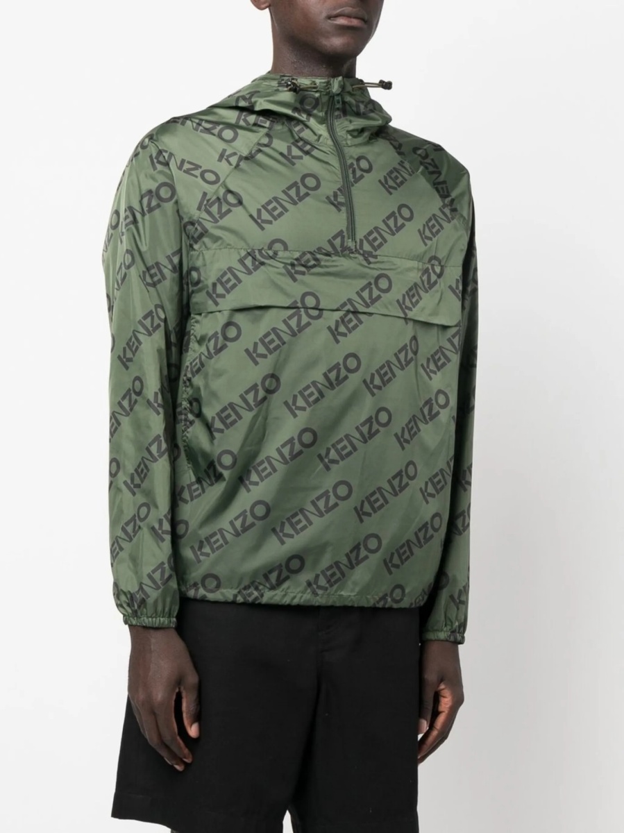 Jacheta Kenzo verde din poliamida - Img 3