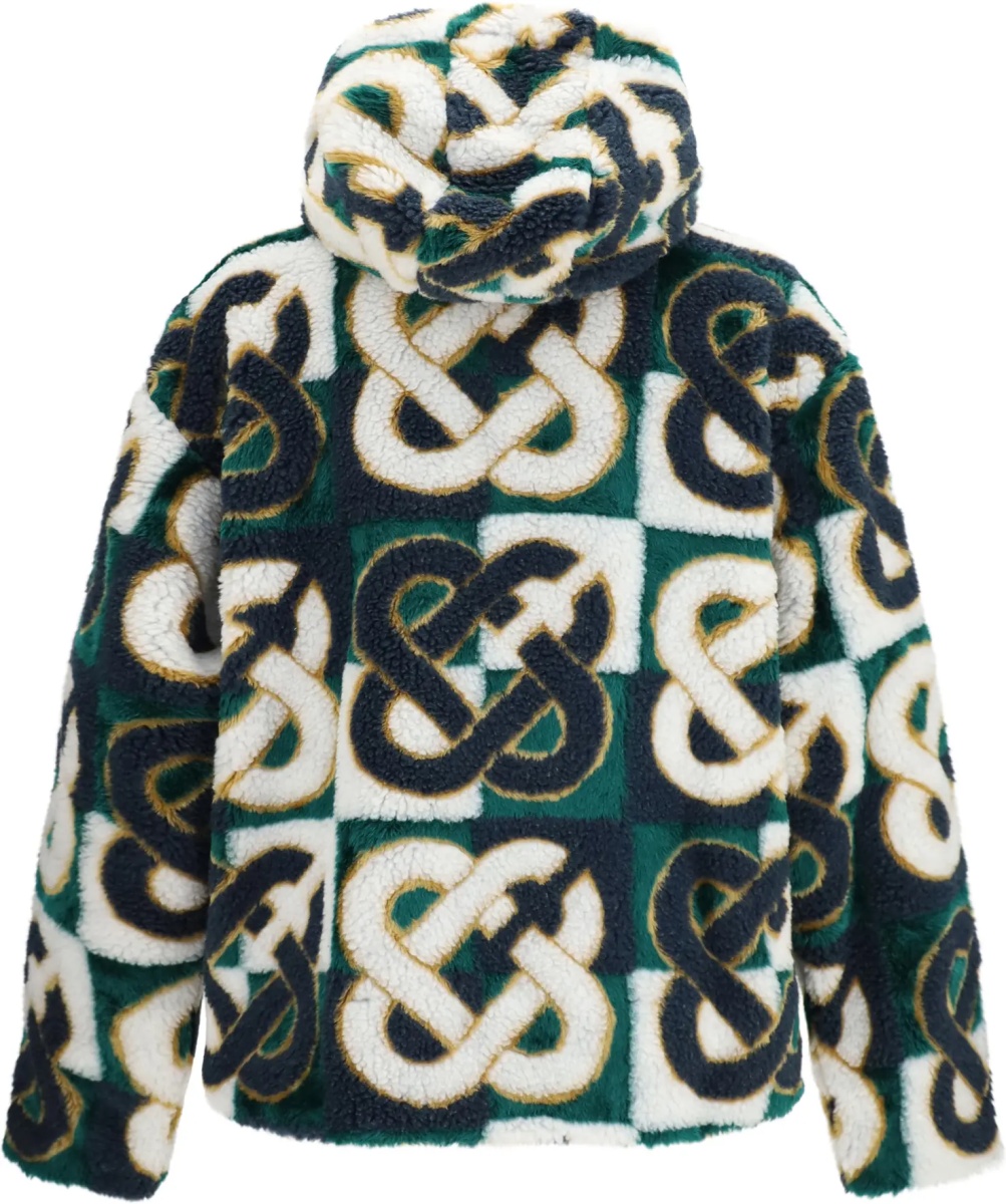 Jacheta Monogram fleece Hooded Jacket - Img 2