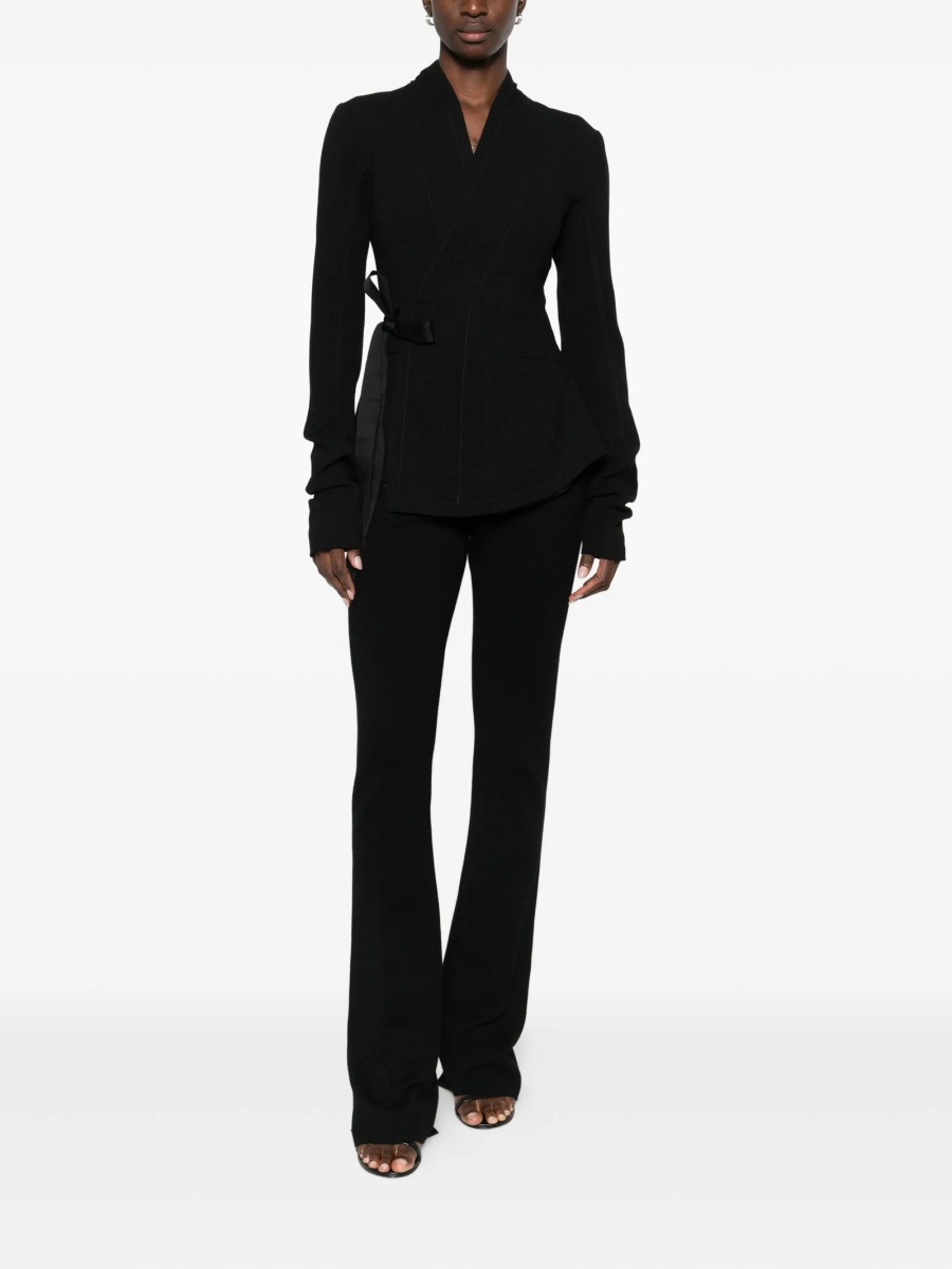 Jacheta Rick Owens neagra din lana - Img 2